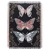 YunTu Butterfly Throw Blanket Big Woven Butterfly