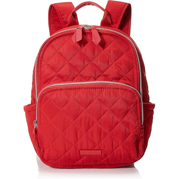 Vera Bradley Red Leather Large Backpack Handbag with dustbag Vera Bradley Red Leather Large Backpack Handbag with dustbag  main image 4