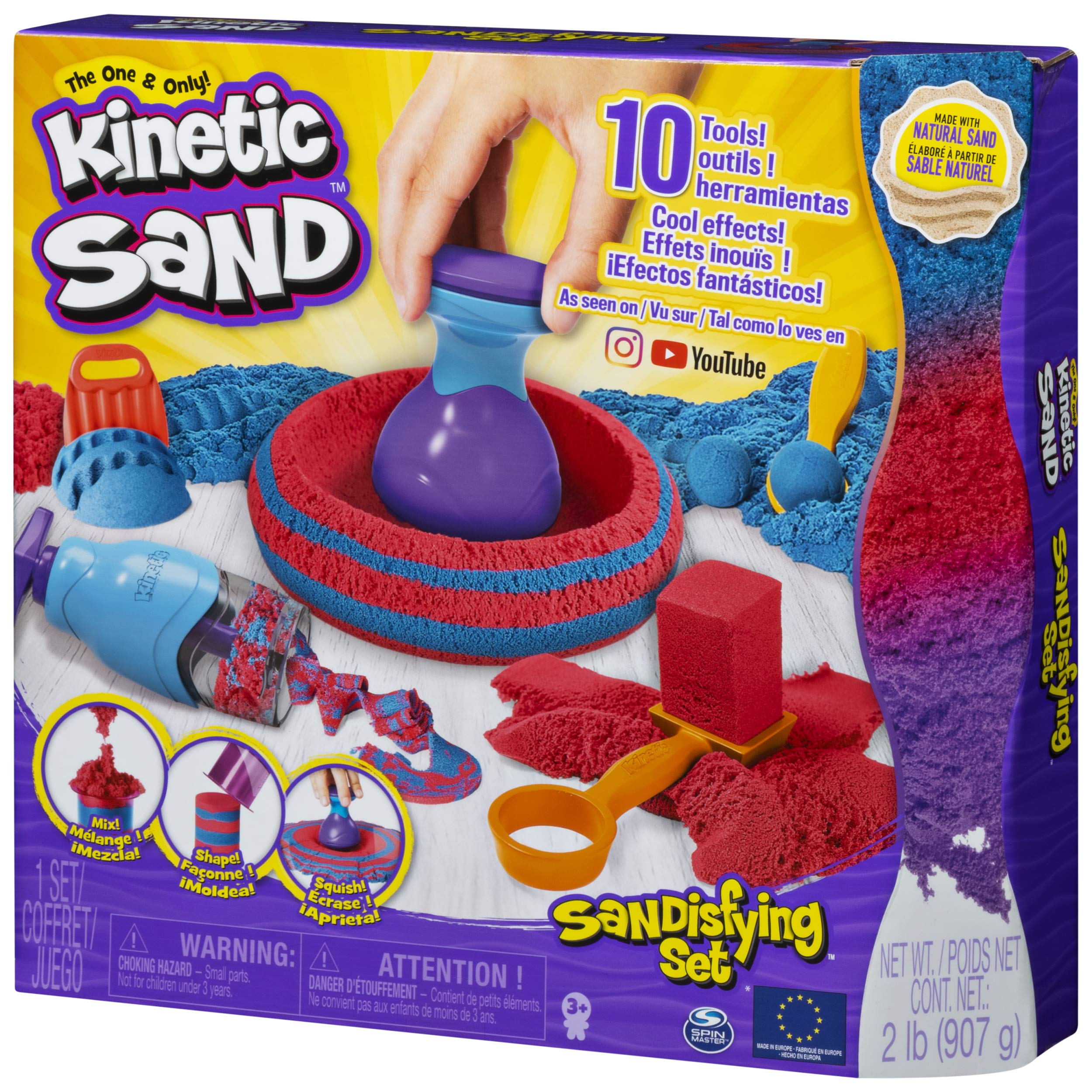 Sand 6047232, Sandisfying Set with 906 g of Sand and 10 Tools