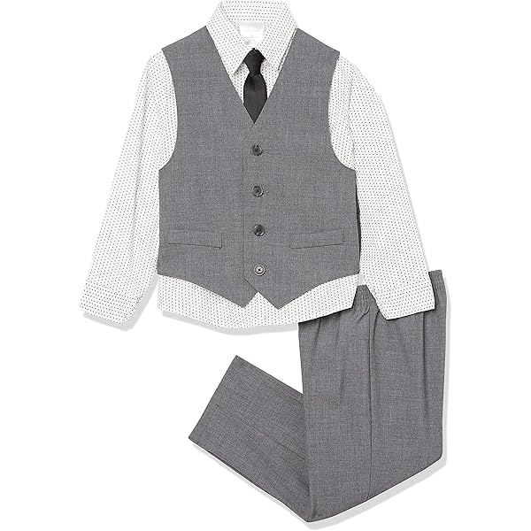 Nautica Completo 4 Pezzi Per Bambino 0-24 Mesi | Camicia, Gilet, Pantaloni E Papillon