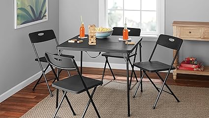 card table and four chairs