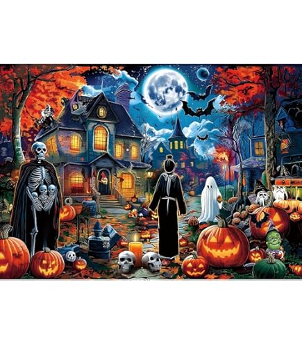 Amazon.com: Moonlit Halloween Jigsaw Puzzle 1000 Piece by Vermont