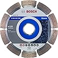 Bosch 2608602598 Standard for Stone Diamond Cutting Disc, 125mm Ø, 22.23mm x 1.6mm x 10mm, Silver/Grey