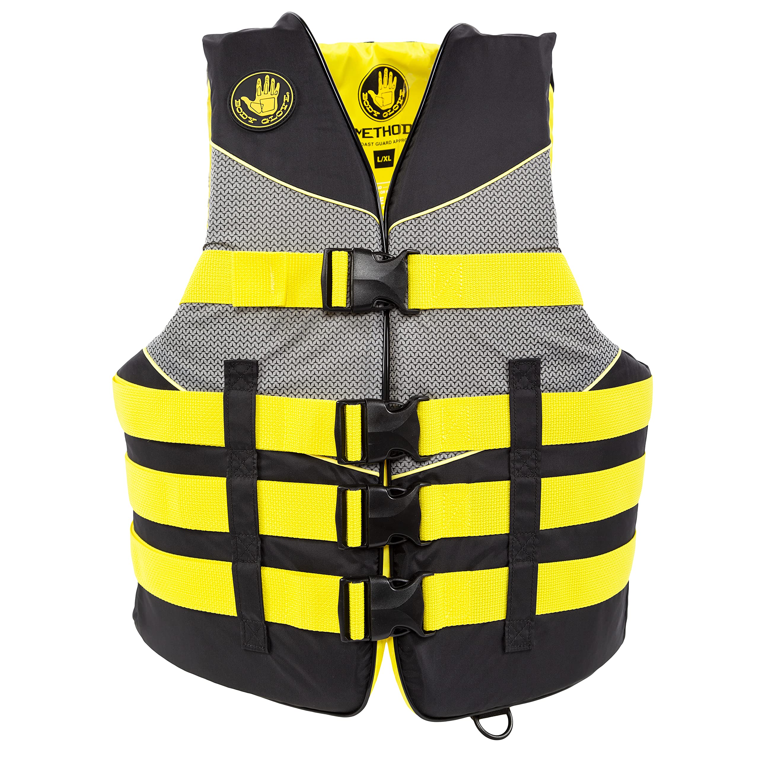 Body Glove Method - USCGA Type III Nylon PFD-Yellow-4XL/6XL Image