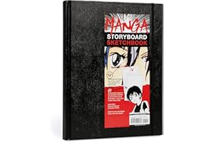 Manga Storyboard Sketchbook: A Comic Book Sketchbook with Storyboard Layout Grids, Acid-Free Medium-Weight Drawing Comic Book