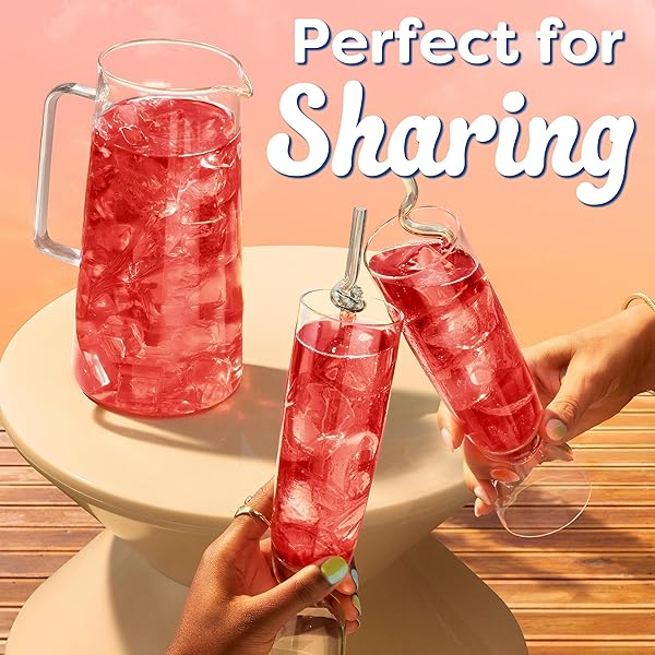 CRYSTAL LIGHT DRINK MIX, 6 PITCHER PACKETS, FOR FLAVORFUL HYDRATION AND SHAREABLE REFRESHMENT, STRAWBERRY ORANGE BANANA ARTIFICIAL FLAVOR, ZERO SUGAR, LOW CALORIE, 2.4 OZ
