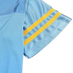 DEHANER Light Blue Football Jersey for Men Women