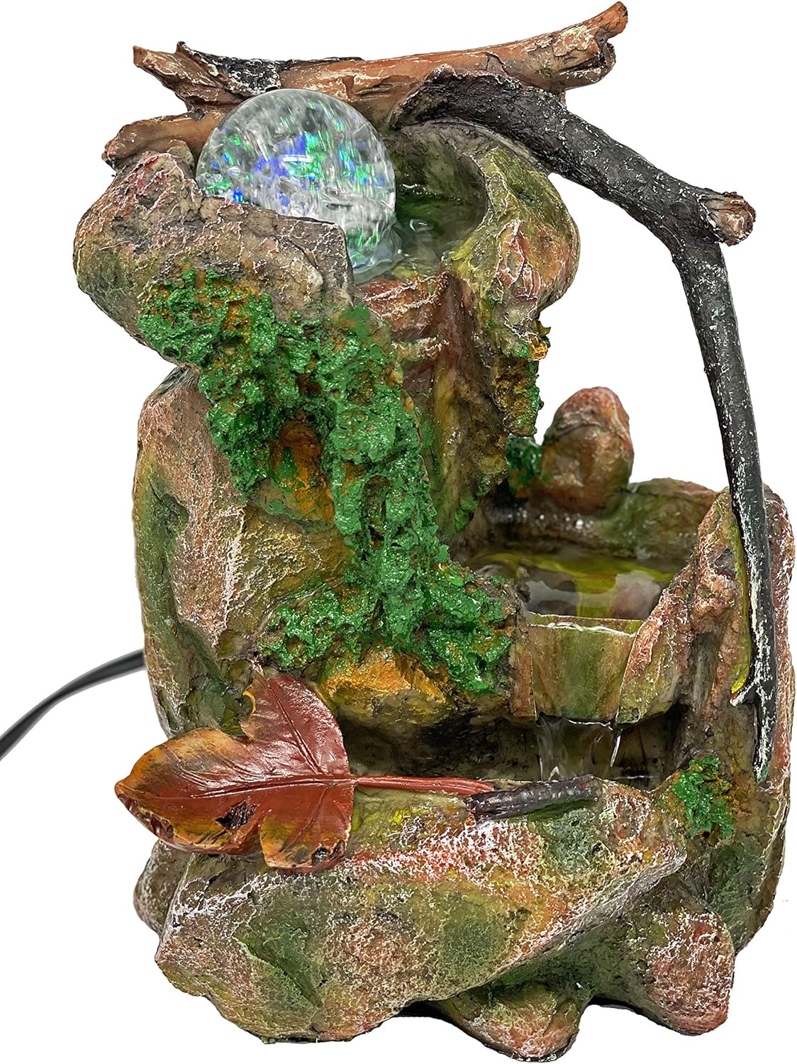 ImagiWonder Tabletop Fountain Indoor Fountain Natures Waterfall in Moss Rocks: Home & Kitchen