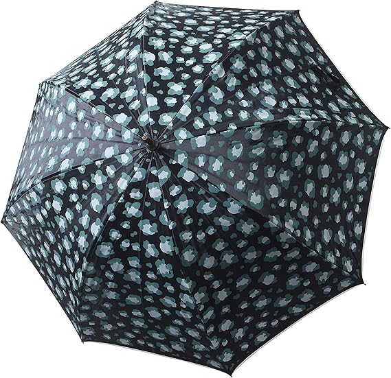 Amazon Lluvia Rain ルビアレイン 傘 レディース 長傘 大判 無地 8本骨 晴雨兼用 軽い 丈夫 Uvカット 日傘 雨傘 通勤 通学 アニマル柄 ヒョウ柄 レオパード ブラック 黒 長傘 通販