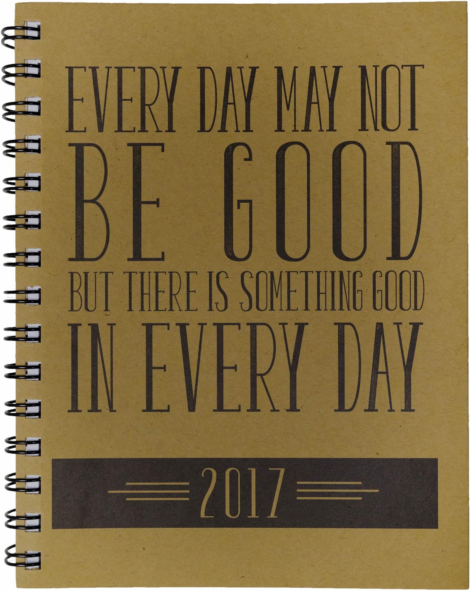 Studio 331 Ultimate Weekly Planner - 2017 Organizer (November 2016 to December 2017) - Craft Brown