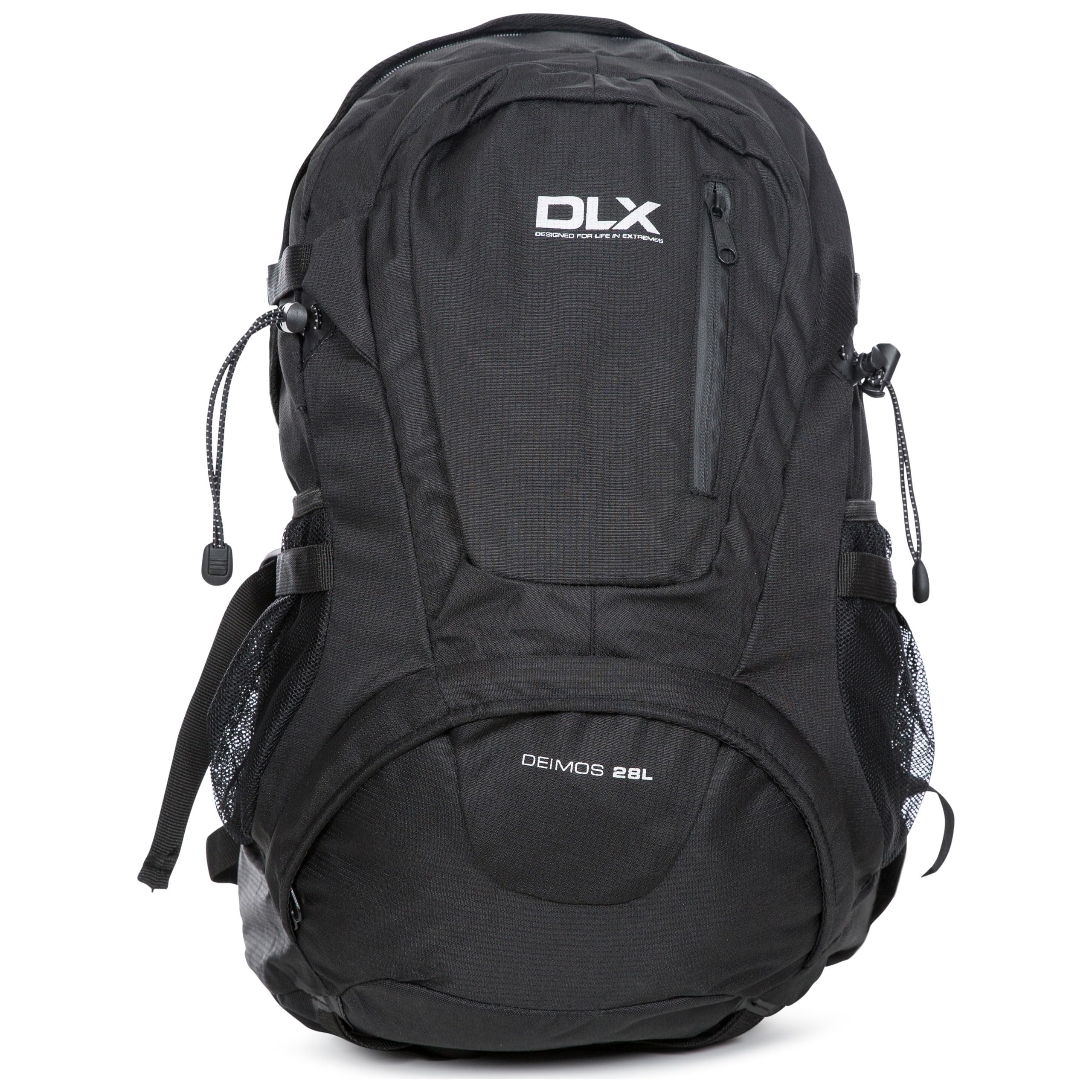 Trespass DLX 28L Hiking Rucksack Black Backpack Deimos