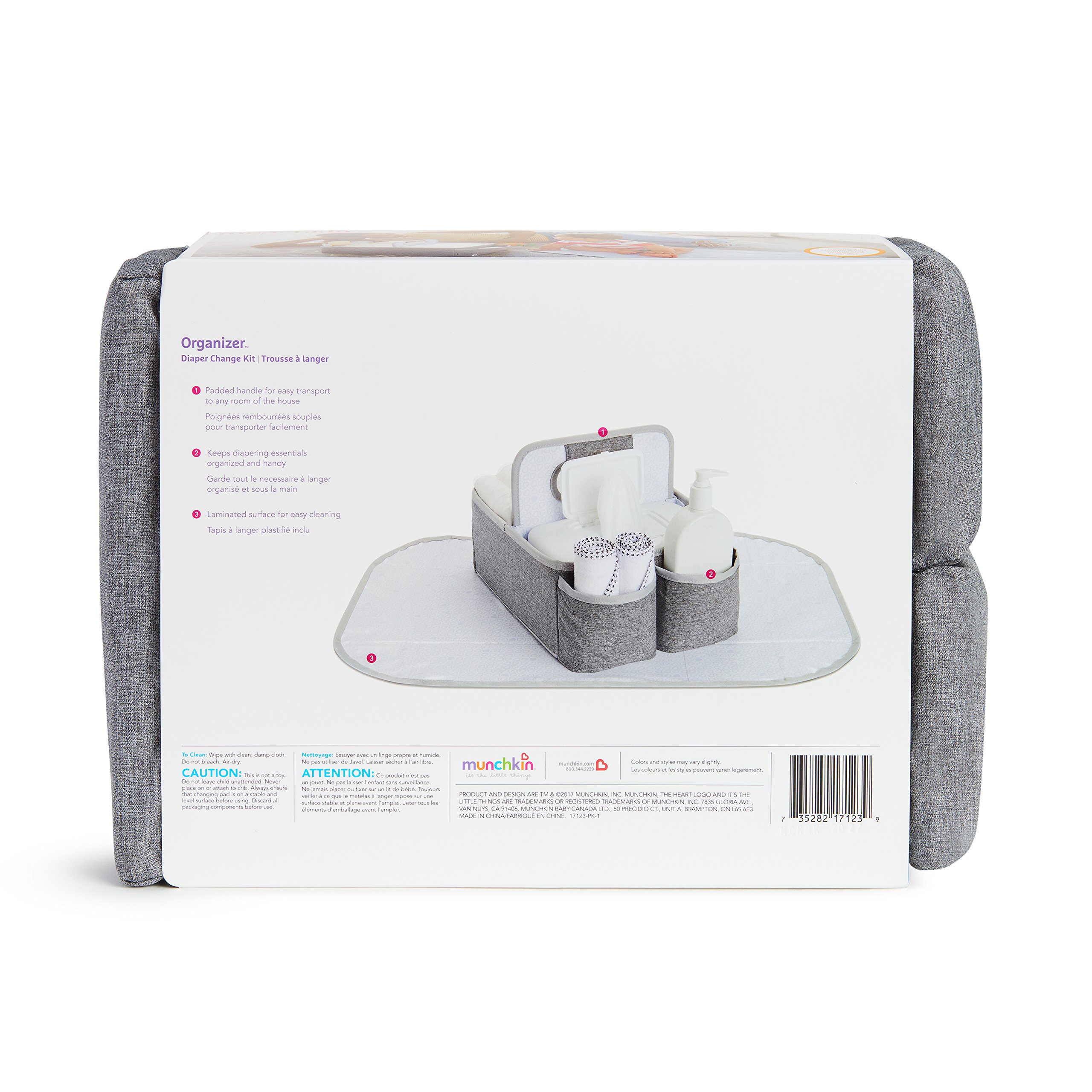 Munchkin Portable Diaper Caddy Organizer, Grey Buy Online in UAE