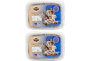 Achva Marble Sesame Sugarless Halva, 300 grams,Pack of 2