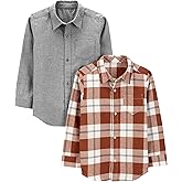 Simple Joys by Carter's Boys Long-Sleeve Woven Shirt, Pack of 2