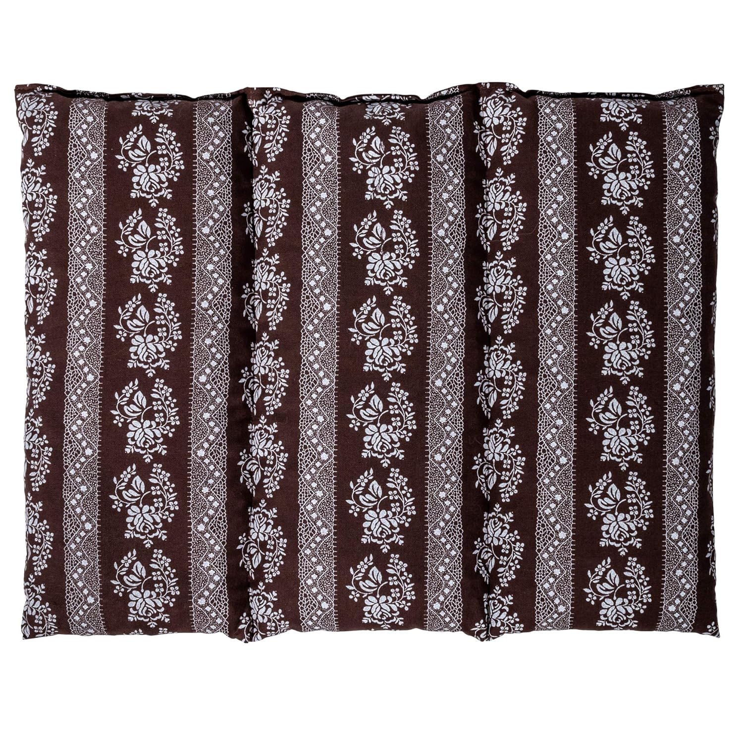 Saco térmico de semillas 40x30cm moreno con flores (Calor y frio ...