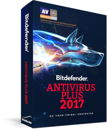 Bitdefender Antivirus Plus 2017 | 1 PC, 1 Year | Download [Online Code]