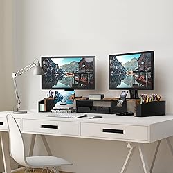 Simple Houseware Desk Dual Monitor Stand Riser with
