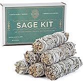 Handcrafted 4 Inch White Sage Sticks - Fresh, Natural California Sage Smudge Sticks with Instructions & Blessings - Wand Sage for Cleansing House Negative Energy & Other Smudging Rituals