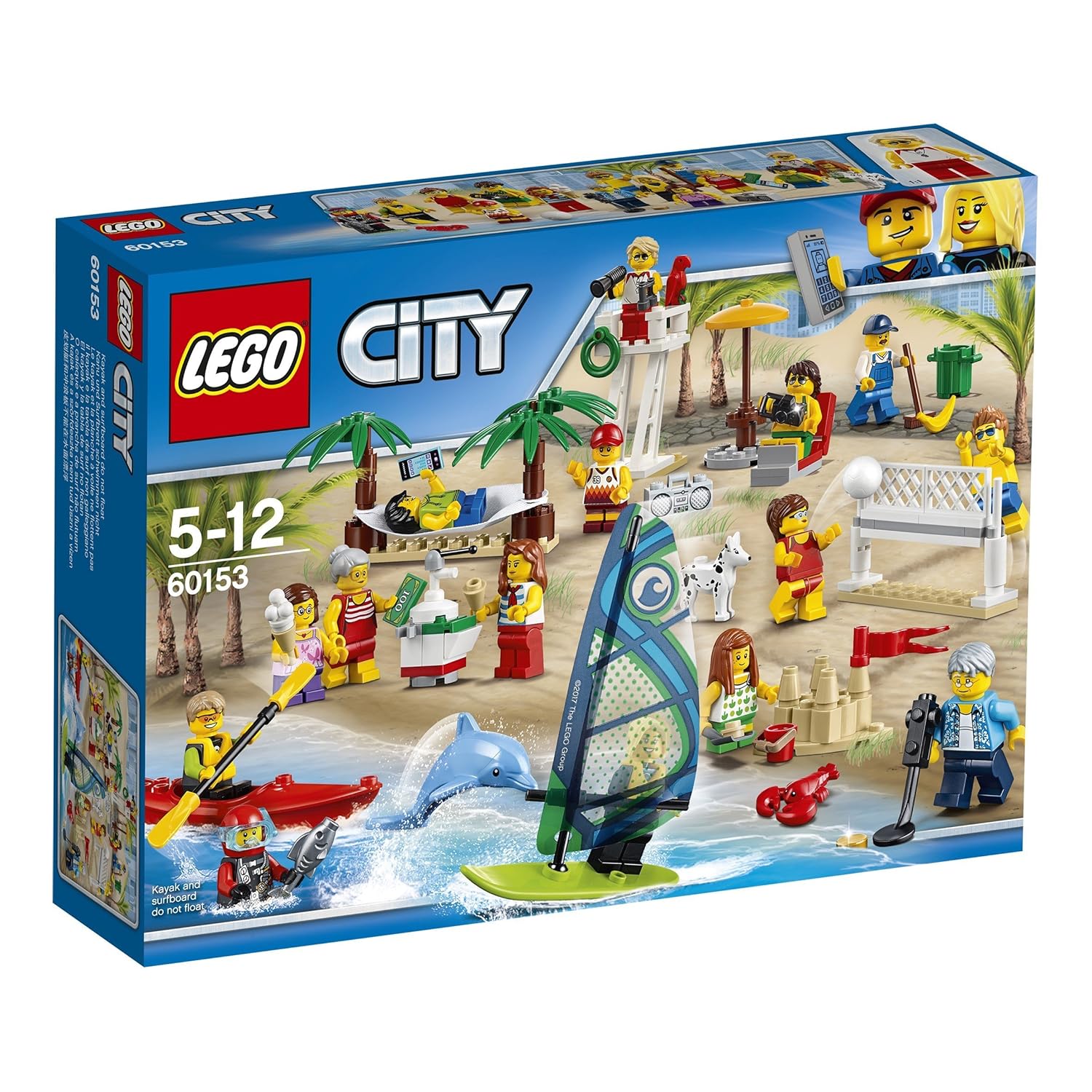 LEGO City Town Pack de minifiguras: Diversión la playa
