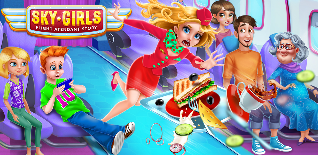 Amazon Com Sky Girls Flight Attendant Story Apps Games