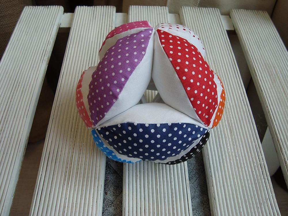 Puzzle ball, Montessori baby toy, fabric ball Amazon.co.uk Handmade