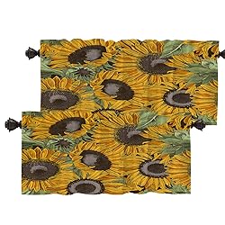 Batmerry Bright Seamless Sunflowers Window