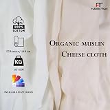 FT Fashion Track Muslin Cotton Cheesecloth 100% Cotton 55in x 5m Natural view 4