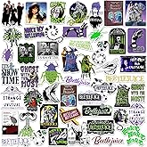 Beetlejuice Variety 50ct Vinyl Large Deluxe Stickers Pack – Die Cut Decals for Laptop, Water Bottle, Scrapbooking, Tablet, Indoor/Outdoor