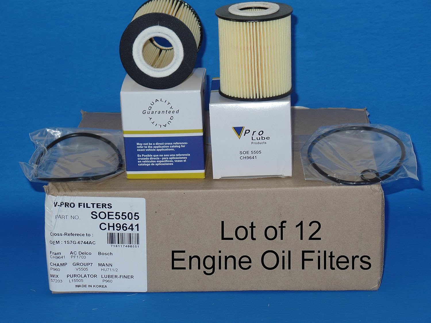 Amazon.com: (Lot of 12) L15505 / SOE5505 Engine Oil Filter Fits:FORD ESCAPE  FUSION , MAZDA 3 5 6 B2300 CX-7 TRIBUTE , MERCURY MARINER MILAN: Automotive