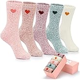 SISOSOCK Fuzzy Cozy Warm Socks for Women-Winter Home Thick Wool Soft Sleeping Socks-Perfect Gifts for Women