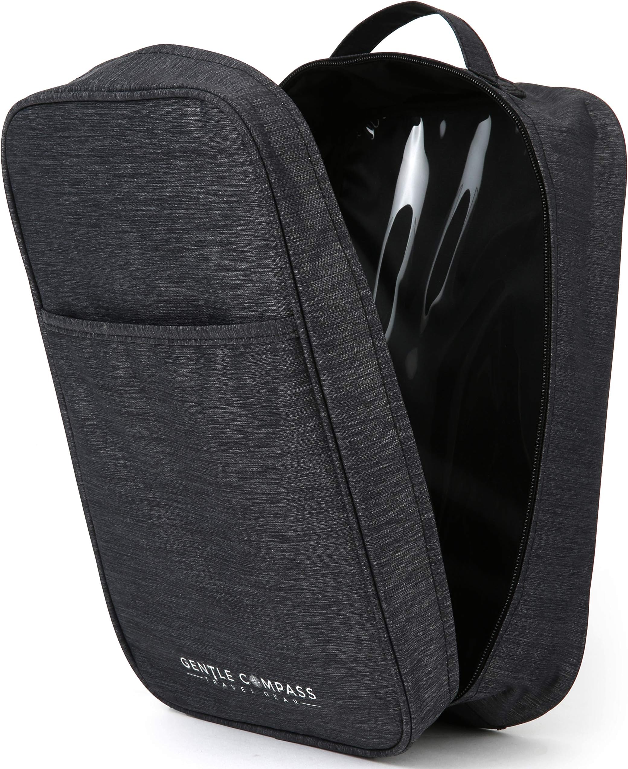 Durable Travel Shoe Bag by Gentle Compass Waterproof with Zipper for Men & Women
