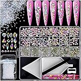 8000pcs Nail Gems and Rhinestones for Nails