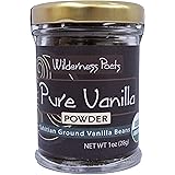 Wilderness Poets Pure Vanilla Powder - Organic Vanilla Bean Powder - Tahitian Variety, 1 Ounce (28 Grams)