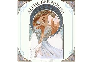 Alphonse Mucha 2025 Wall Calendar