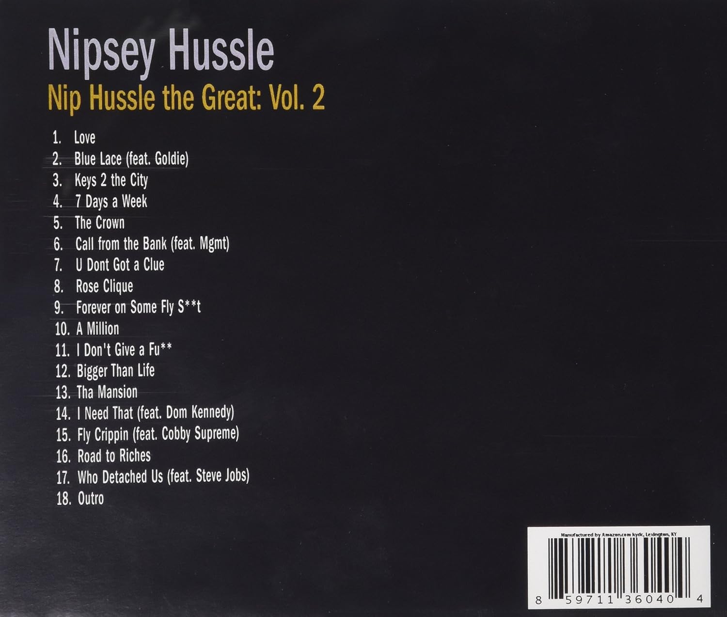 nipsey hussle the great vol 1