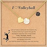C-leen Softball/Soccer/Volleyball/Basketball Necklace for Girls Women 18k Gold Filled Jewerly Softball/Soccer/Volleyball/Basketball Pendant Necklace Teen Girls Gifts for Girl Women