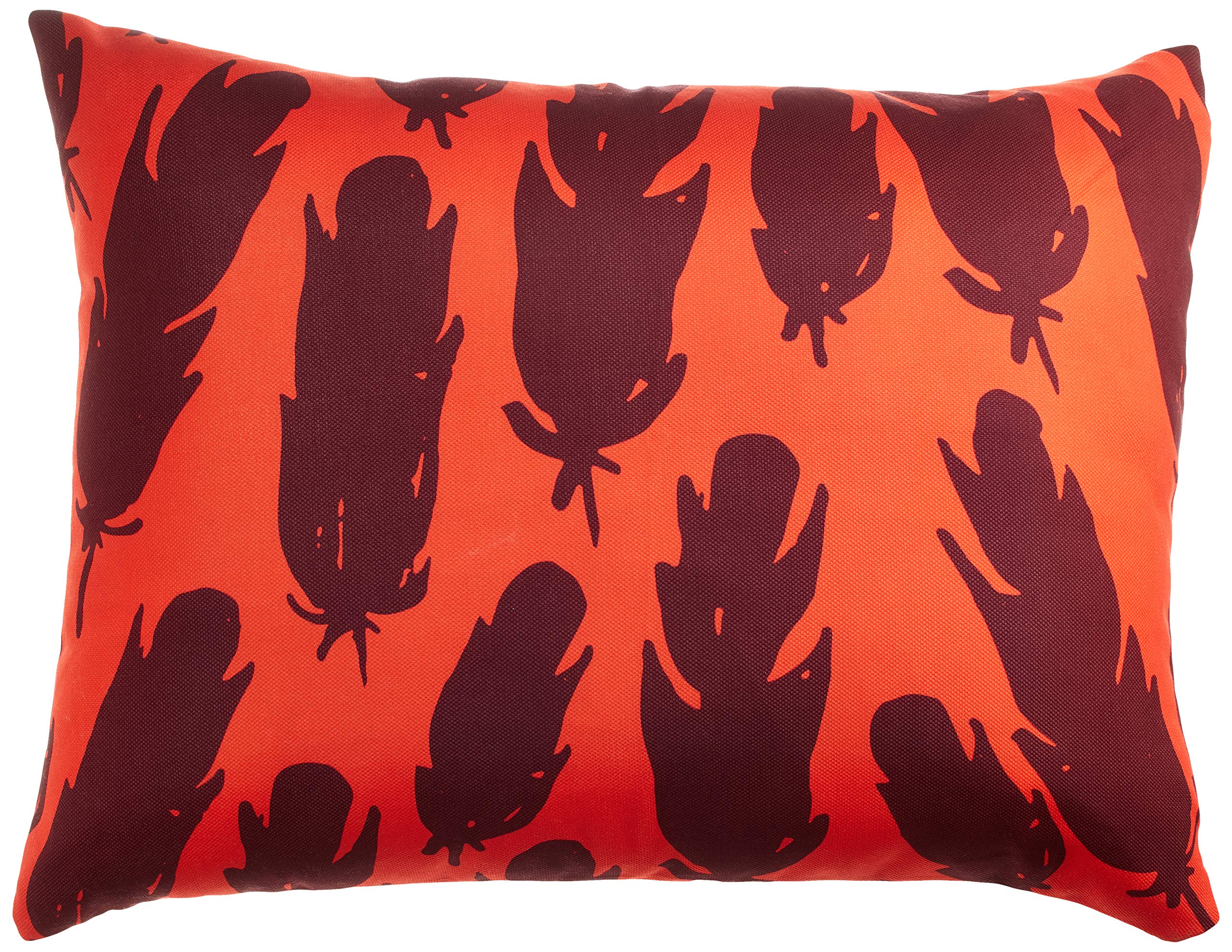 BonaMaison Decorative Cushion Cover, Orange Bordeux Throw Pillow Covers, Home Decorative Pillowcases for Livingroom, Sofa, Bedroom, Size: 45X60 Cm - Designed and Manufactured in Turkey