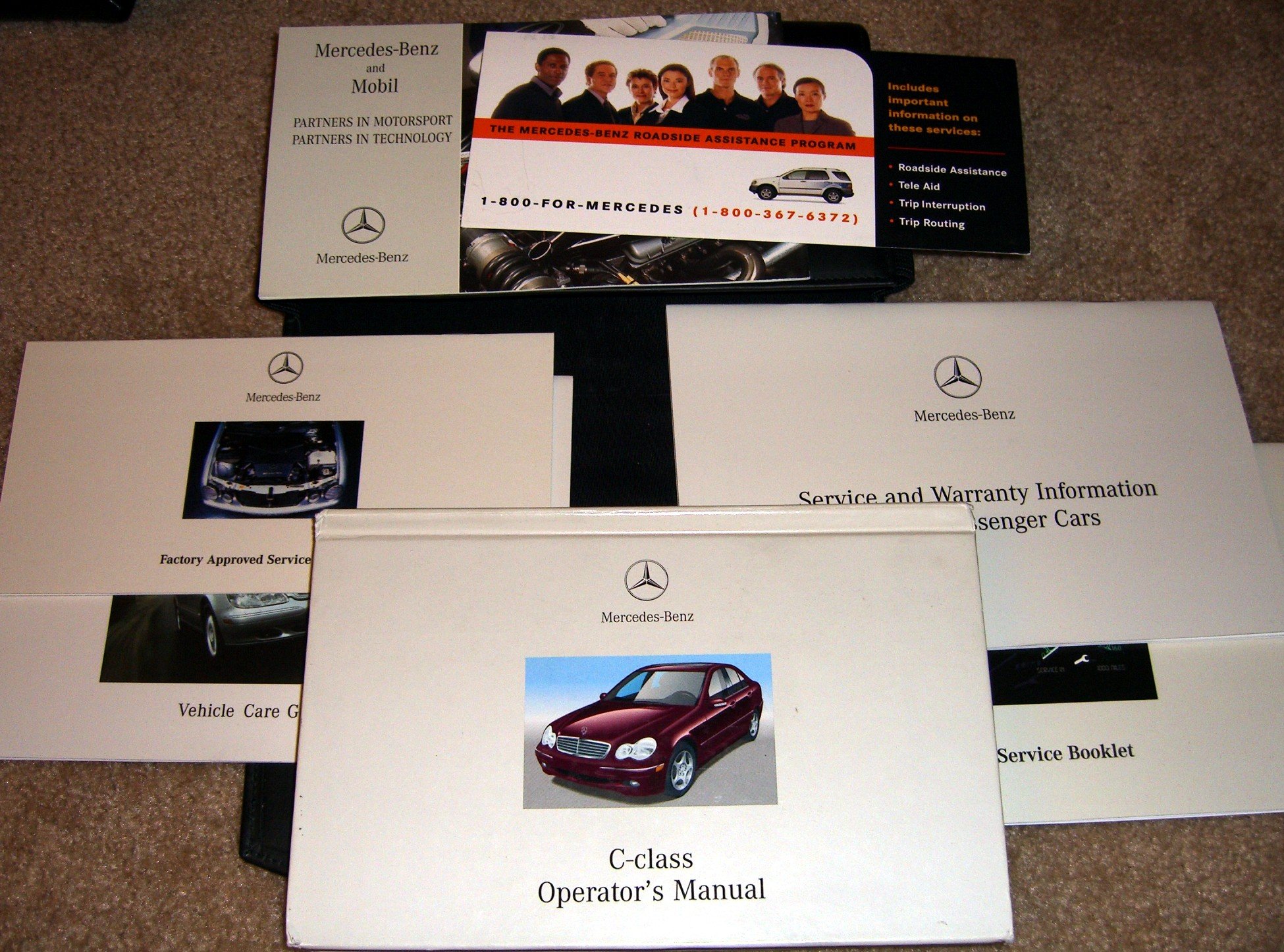 2001 Mercedes C-Class (C240, C320) Owners Manual Hardcover – 2001