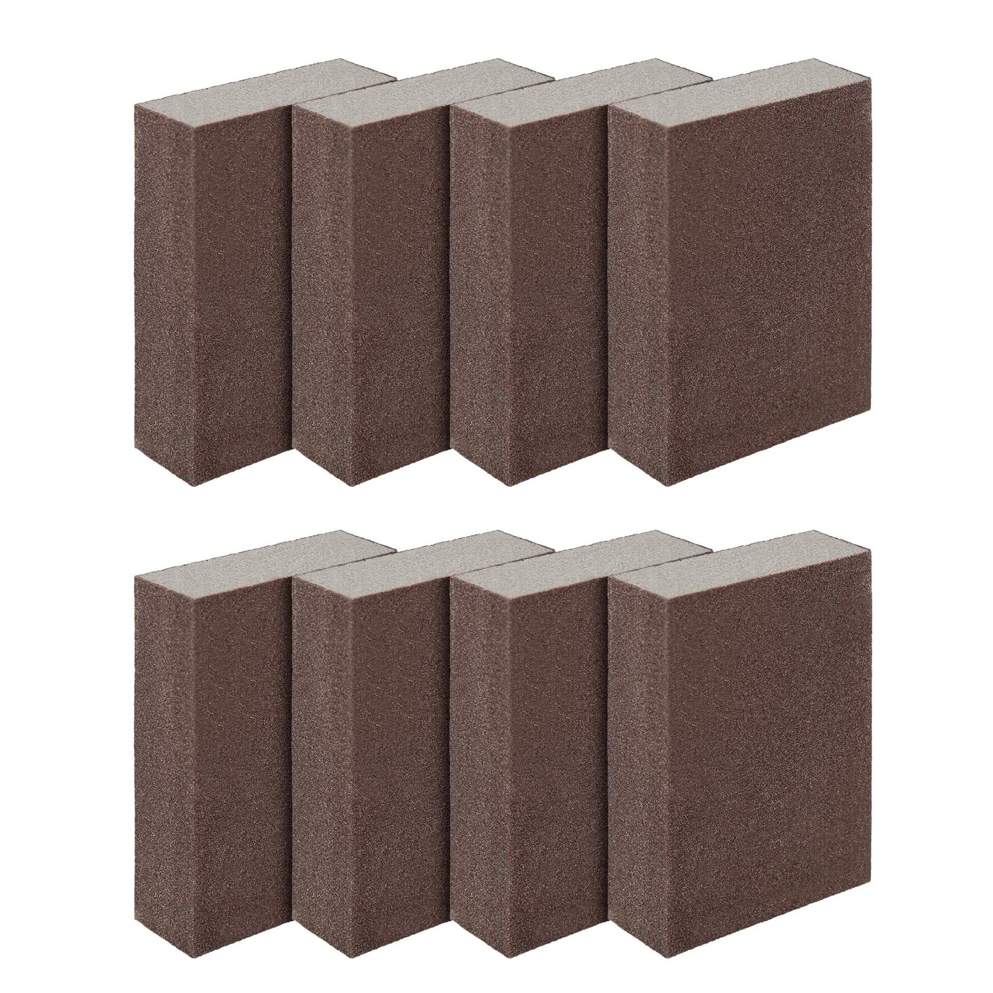 Sanding Sponges Wet Dry Sanding Blocks 8Pcs Superfine Sanding Pads Sanding Block Sanding Sponge Blocks Coarse Grit Grade 400 to Grade 600 Washable and Reusable for Metal Wood Plastic Decorating