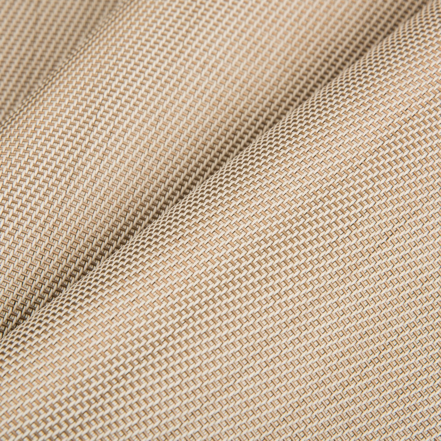 Placemat, Fashion European Style PVC Placemat Non-slip Insulation Placemat Washable Table Mats Set of 4(Beige)