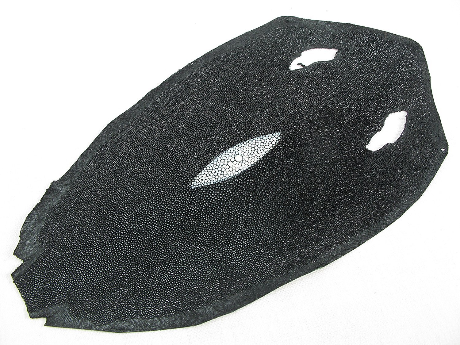 PELGIO Genuine Stingray Skin Leather Hide Pelt Black (5