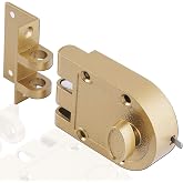 Sumbin Guard Security Heavy Jimmy Proof Deadbolt,Door Lock Single Cylinder for Entry Door Gold Finish