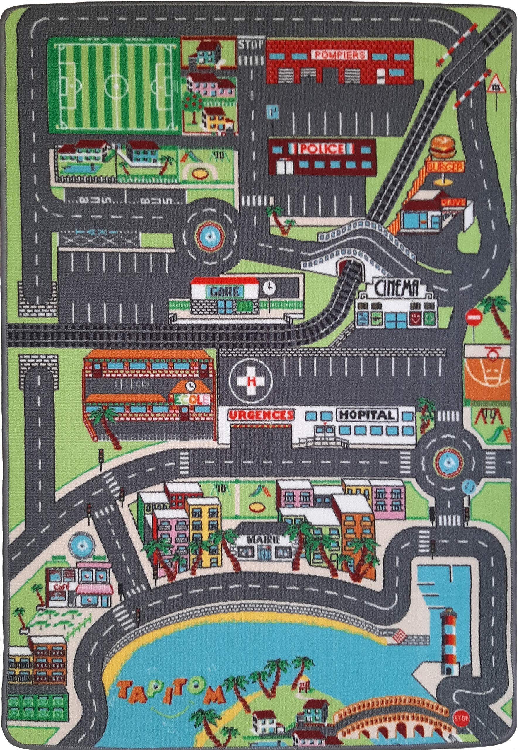 TAPITOM Ville 95 Children's Car Mat 95 x 133 cm