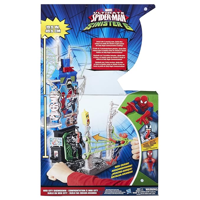 spider man web city playset