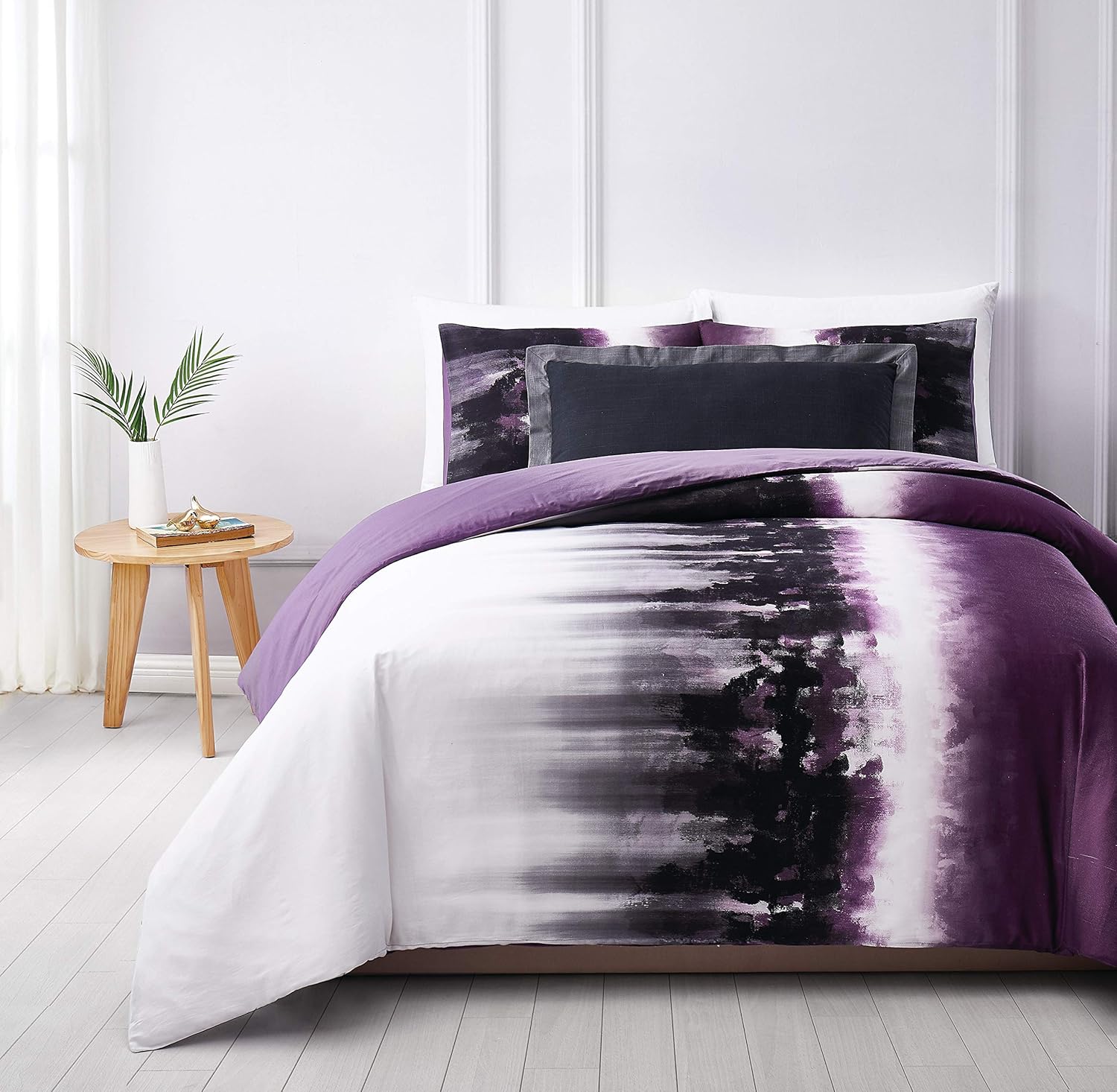 Amazon Com Vince Camuto Mirrea Comforter Set Full Queen White