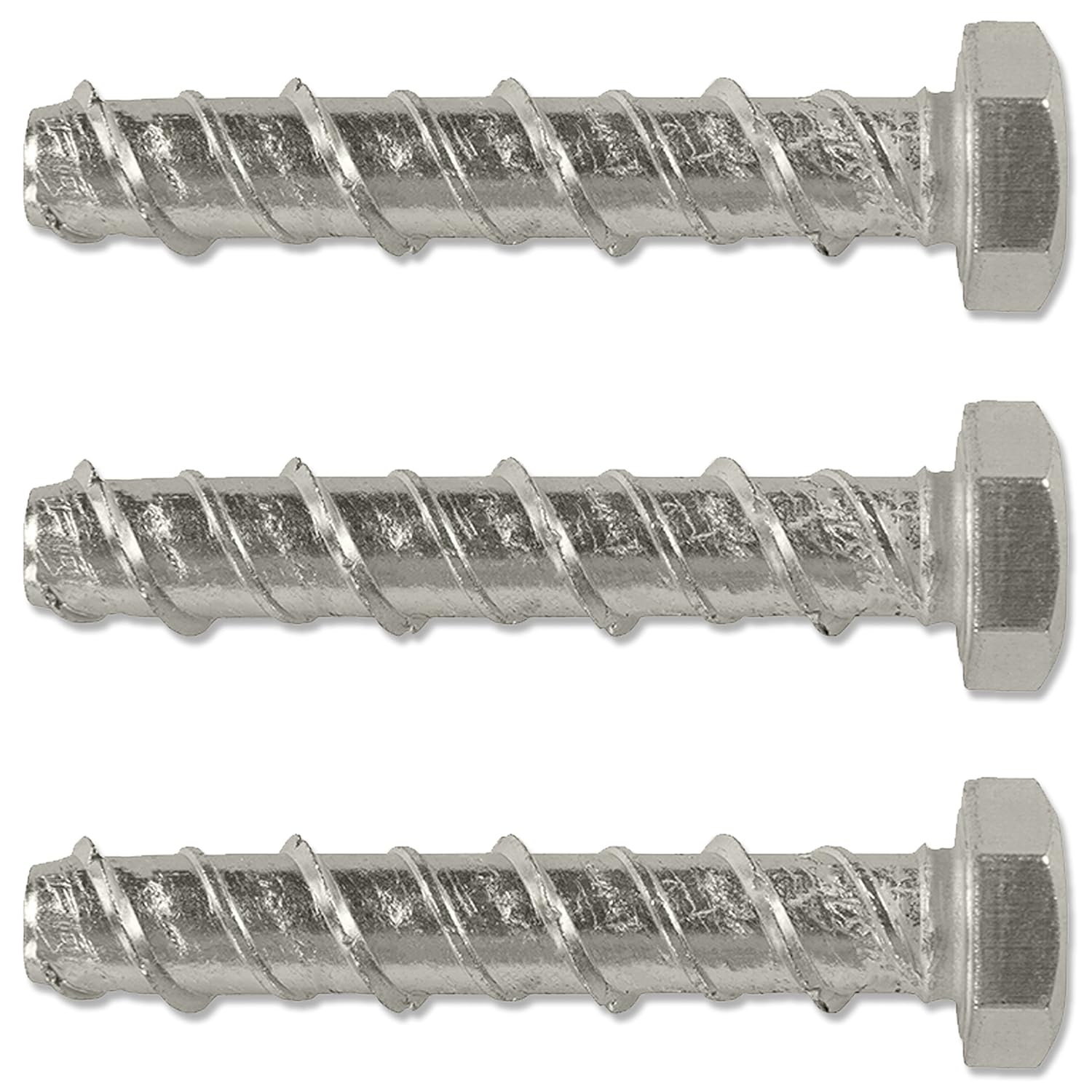 M10 x 60mm Self Tapping Masonry / Concrete Hex Bolts 20 Pack Amazon