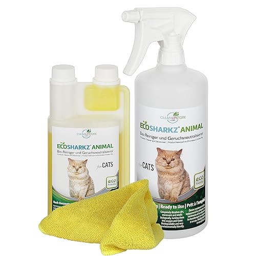 Best Cat Urine Remover Spray Cleans Litter Tray Ecosharkz ANIMAL for