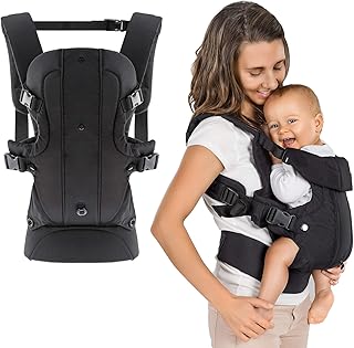 Fillikid - Ergonomische Babytrage/Kindertrage 4in1 - Bauchtrage, Rückentrage, variable Blickrichtung/mitwachsend, verstellbar - für Babys & Kleinkinder (3,5-15 kg)