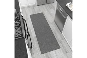 Sweet Home Stores Cozy Shag Collection Grey Solid Shag Rug (2'0"X4'11") Contemporary Living and Bedroom Soft Shaggy Runner Rug