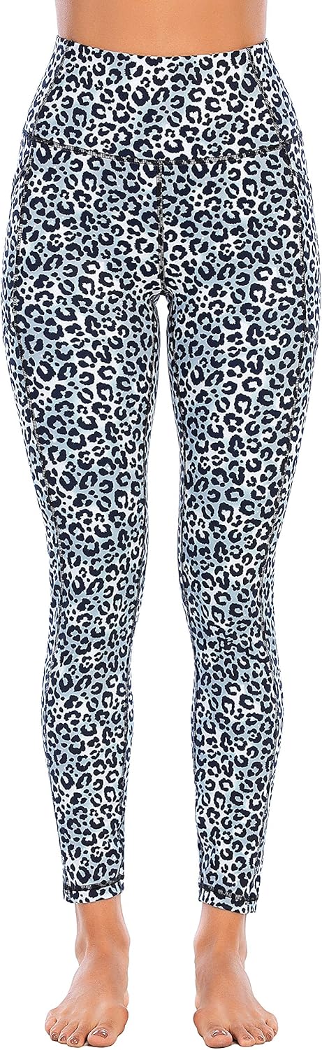 OVRUNS High Waist Yoga Pants Full Length Tights for Women Tummy Control Workout Leggings with Pocket - 28'': Clothing